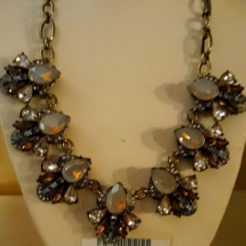 NEW Runway Necklace Earrings Full Crystal Rhinestone Set Jewelry Lot#9007env